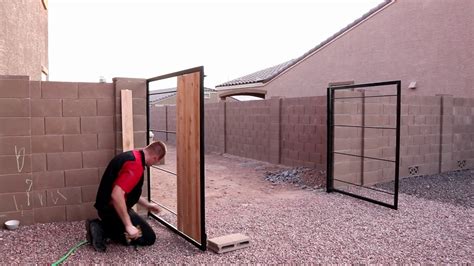 attaching gates to block walls